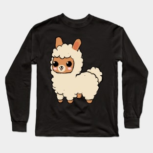 Creamy Llama Long Sleeve T-Shirt
